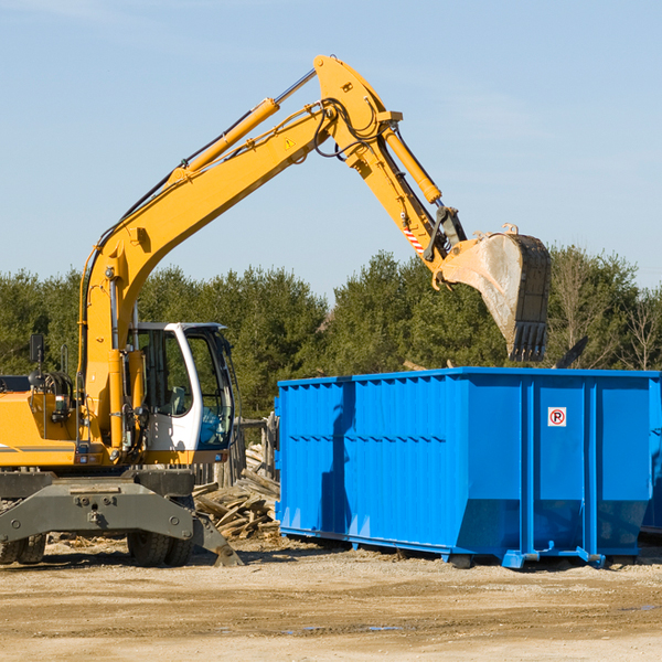 what size residential dumpster rentals are available in Blissfield Ohio